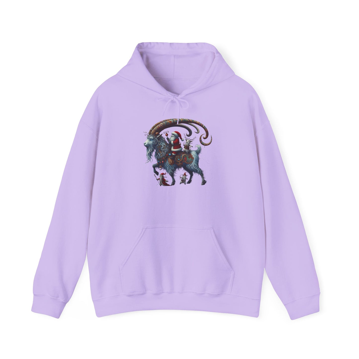 Santa on a Ram | Unisex Heavy Blend™ Hooded Sweatshirt