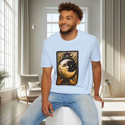 La carte de tarot de la lune | T-shirt doux unisexe