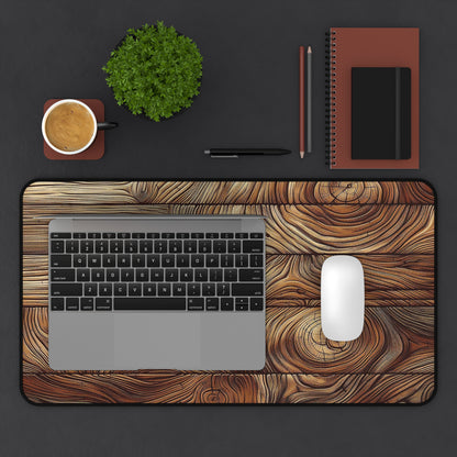 Natural Wooden Plank Design | Desk Mat