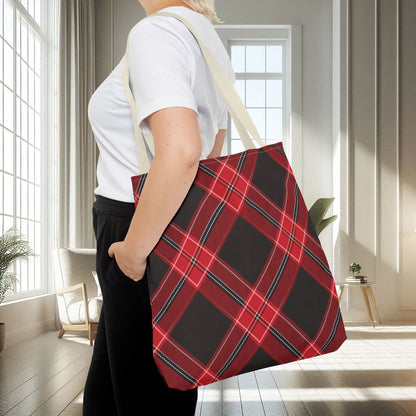 Red, Black Flannel Pattern | Tote Bag