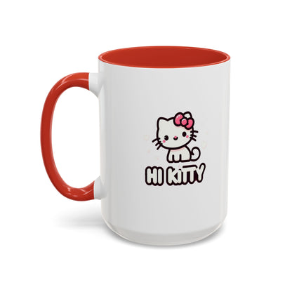 Taza de café con acento de Hi Kitty (11 oz y 15 oz)