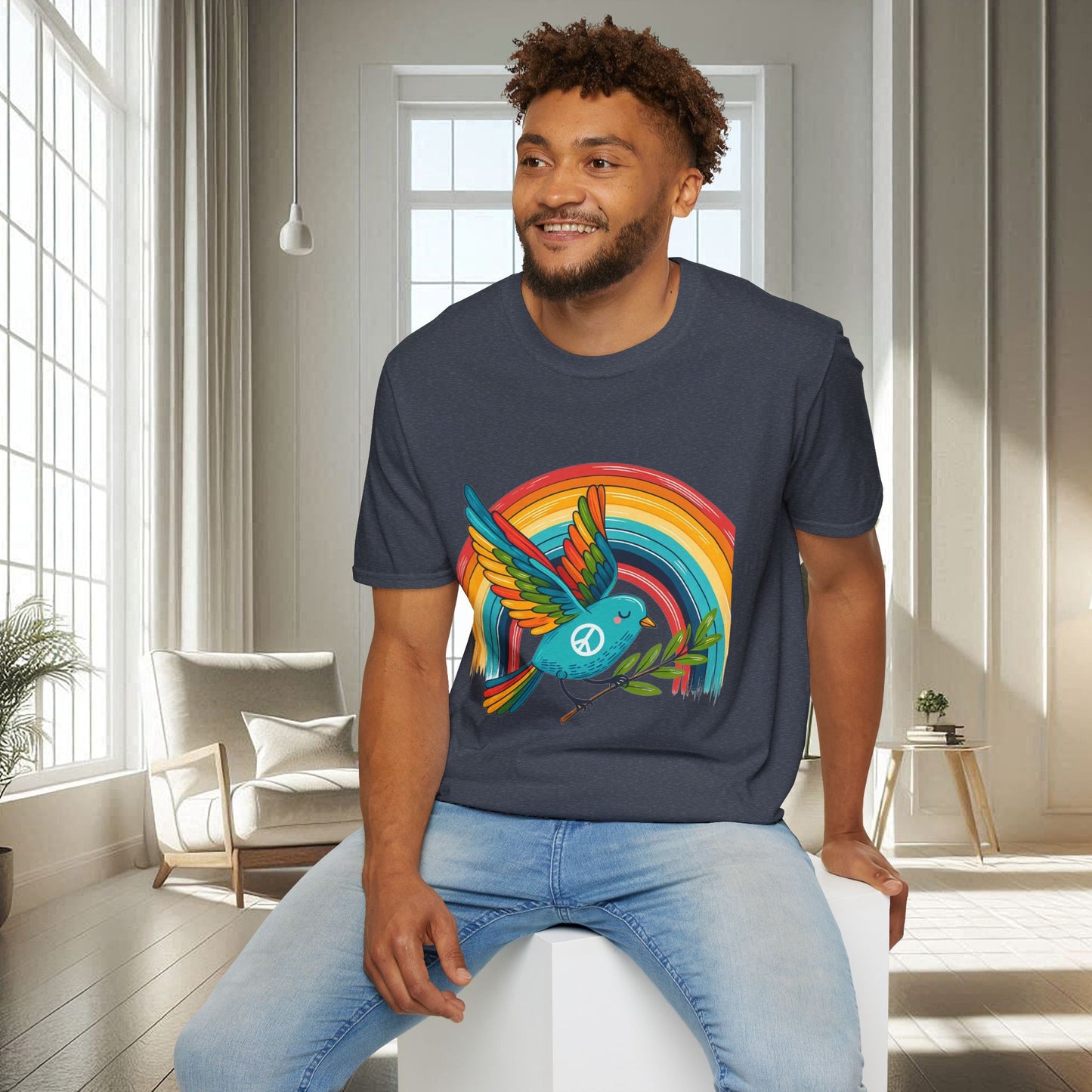 Oiseau de la paix | T-shirt doux unisexe