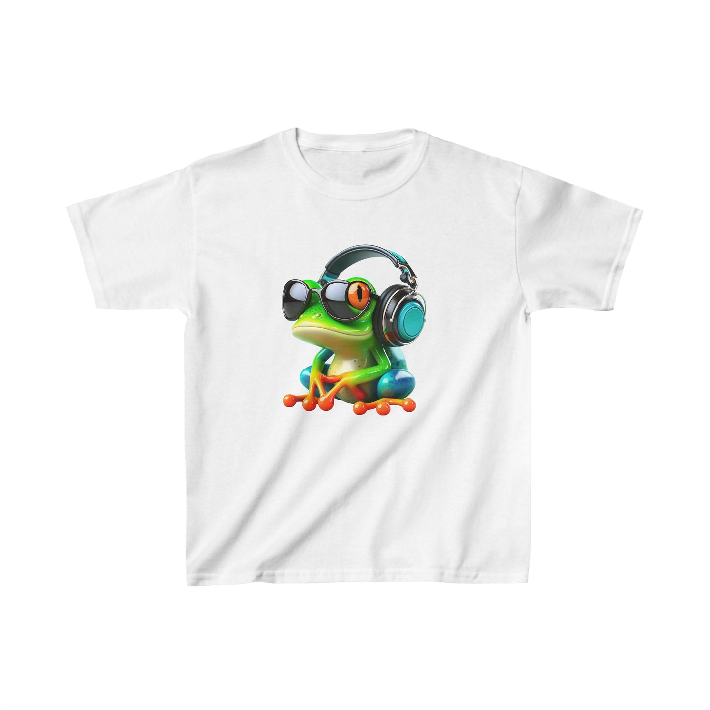 Camiseta de algodón pesado para niños Frog |