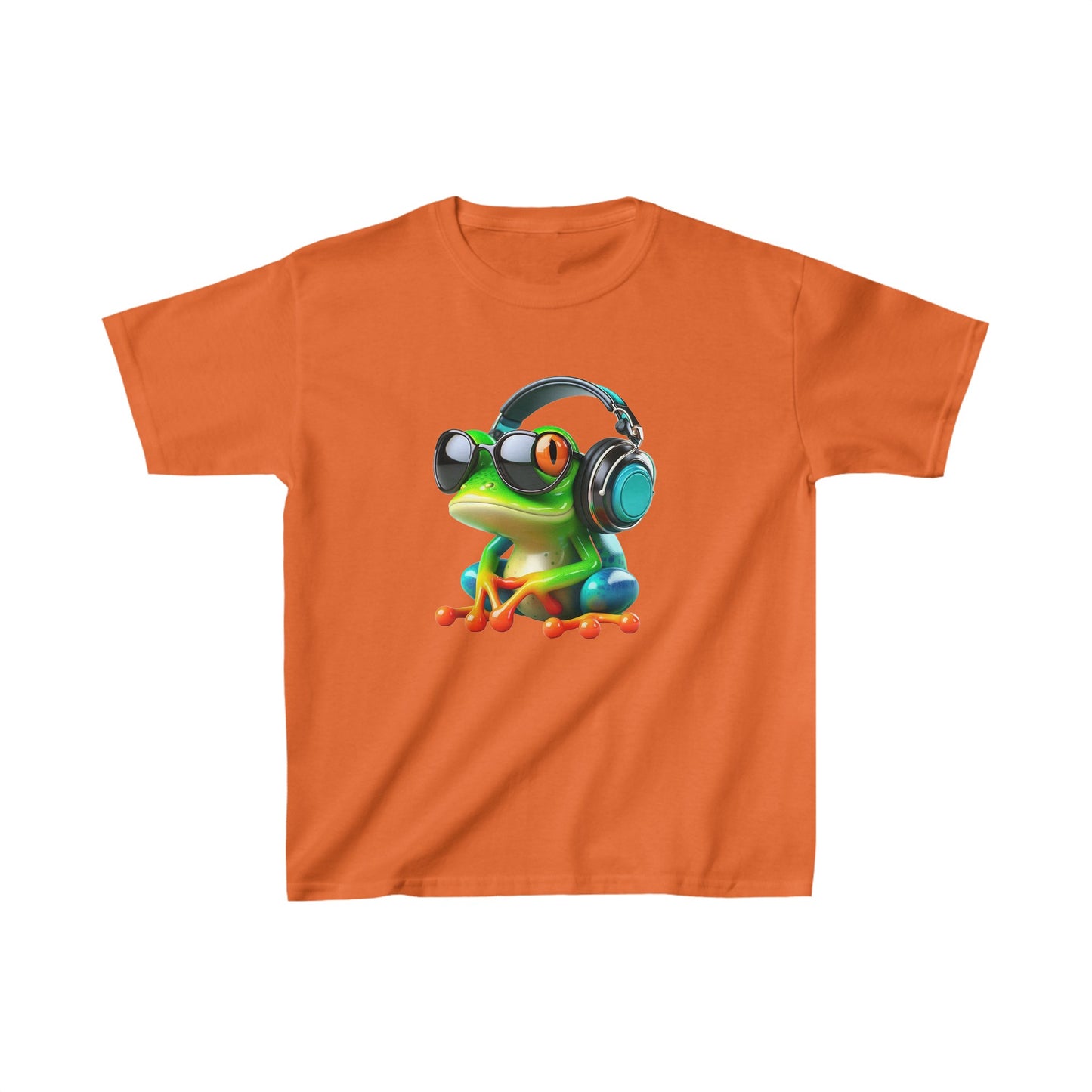 Camiseta de algodón pesado para niños Frog |