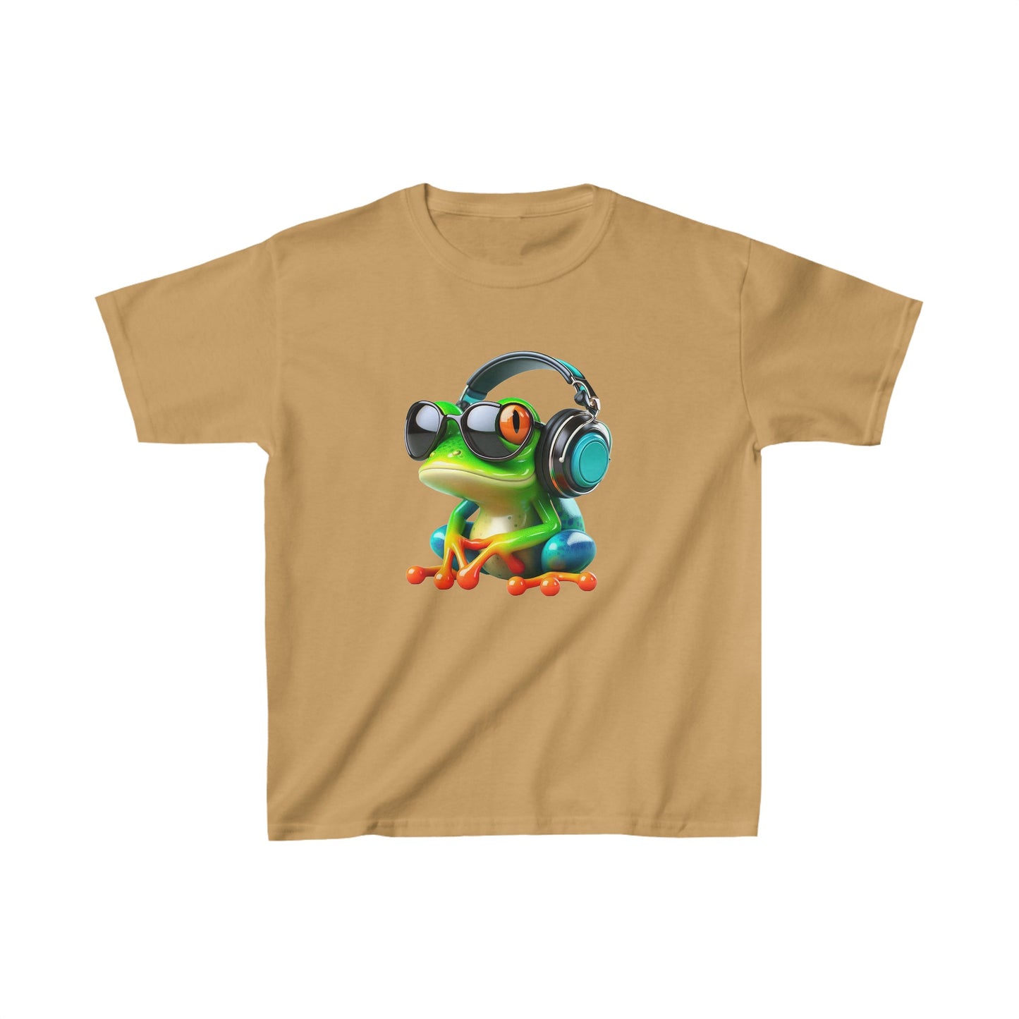 Camiseta de algodón pesado para niños Frog |