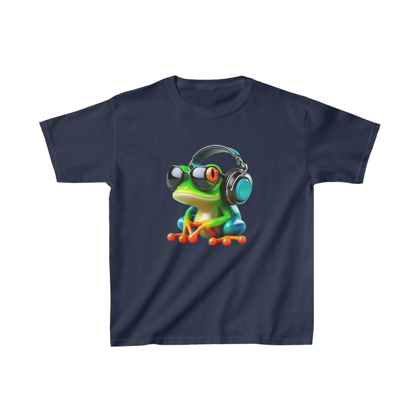 Camiseta de algodón pesado para niños Frog |