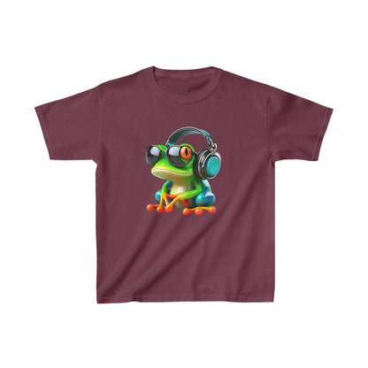 Camiseta de algodón pesado para niños Frog |