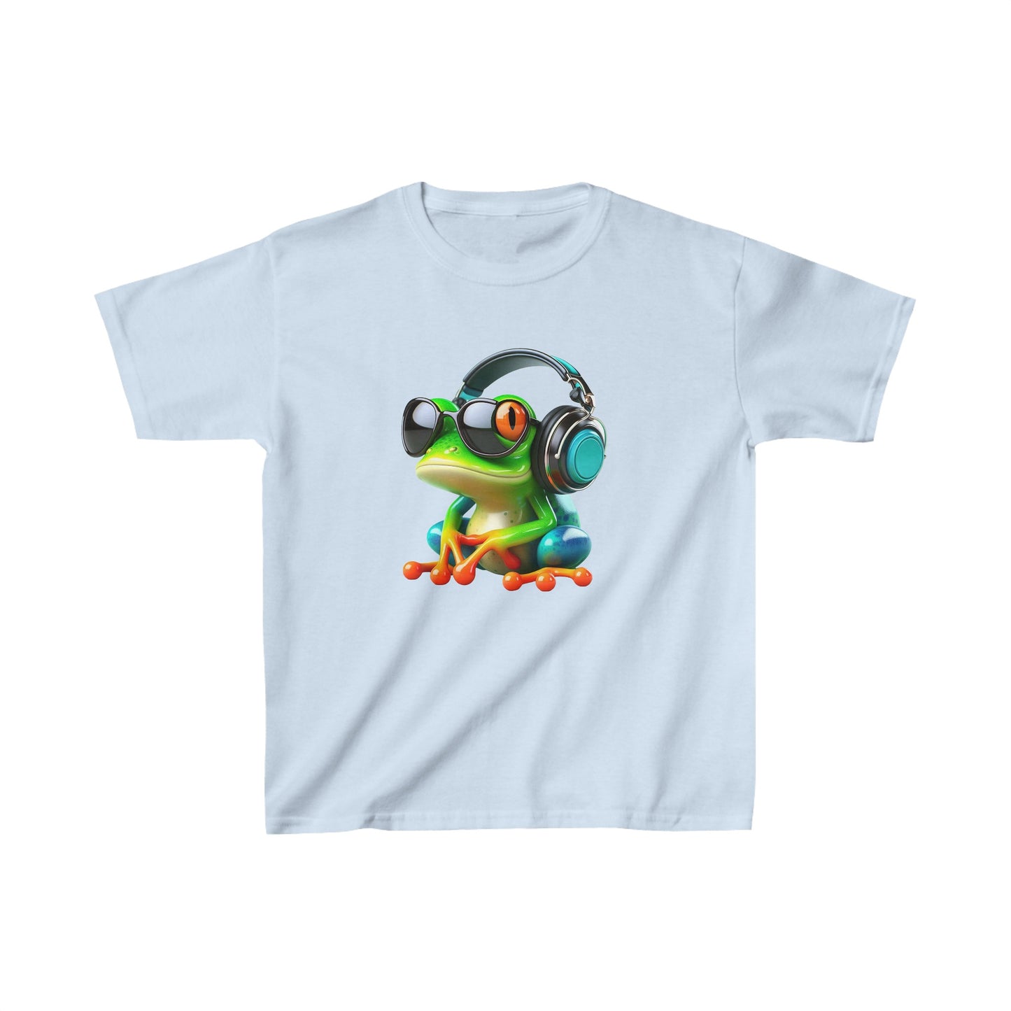 Camiseta de algodón pesado para niños Frog |