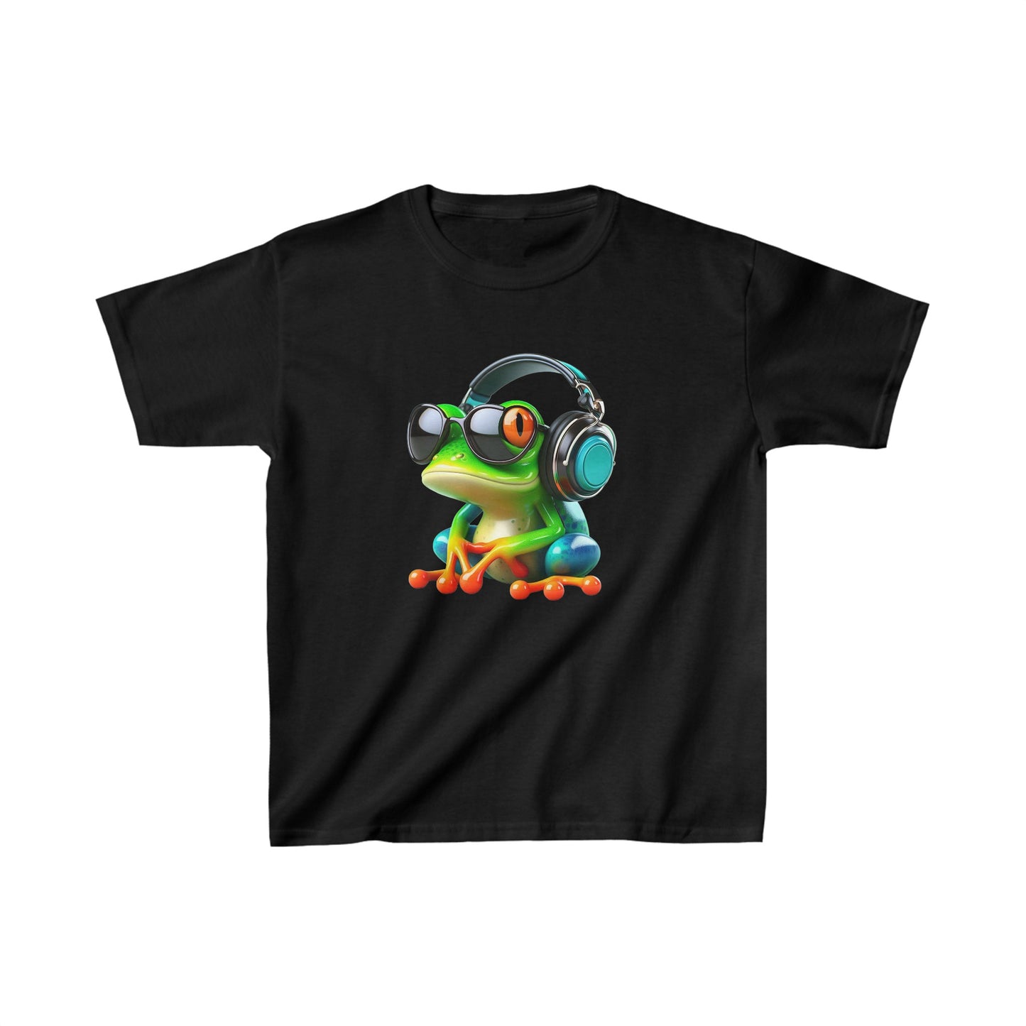 Camiseta de algodón pesado para niños Frog |