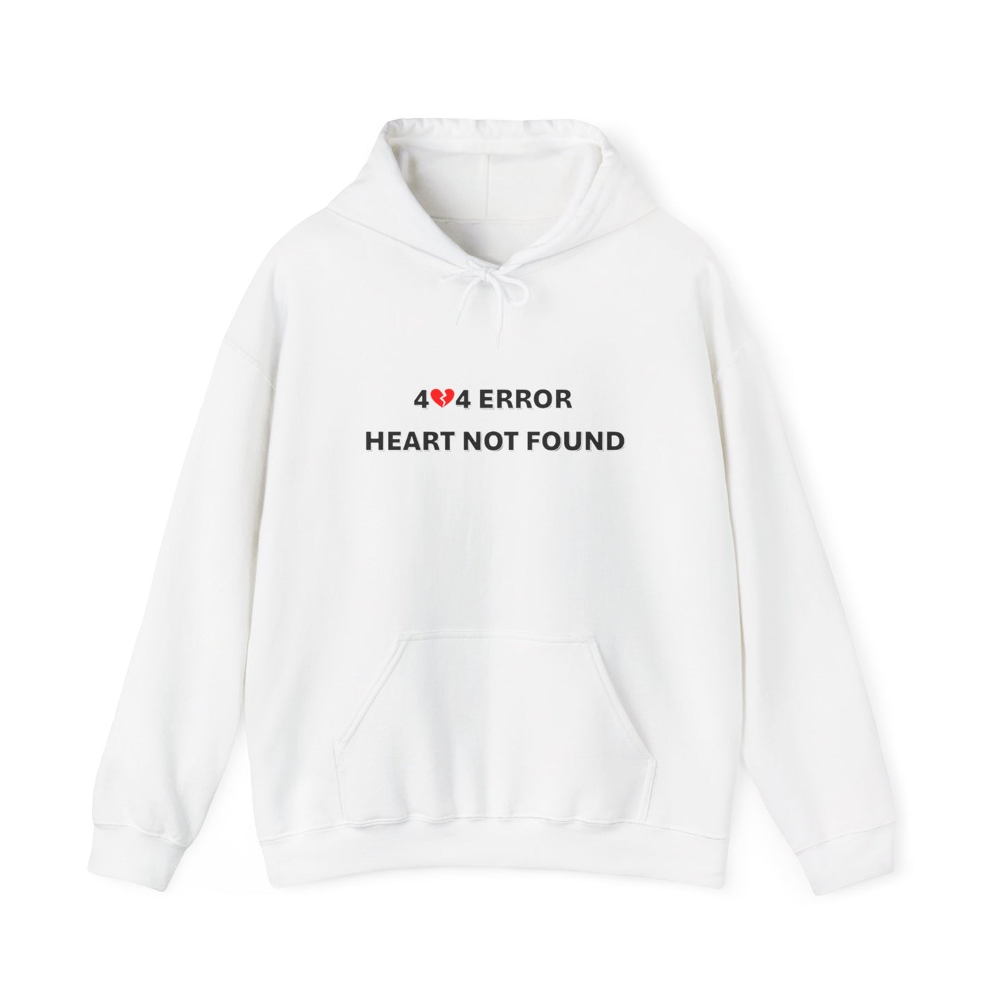 404 Error, Heart Not Found | Unisex Heavy Blend™ Hooded Sweatshirt