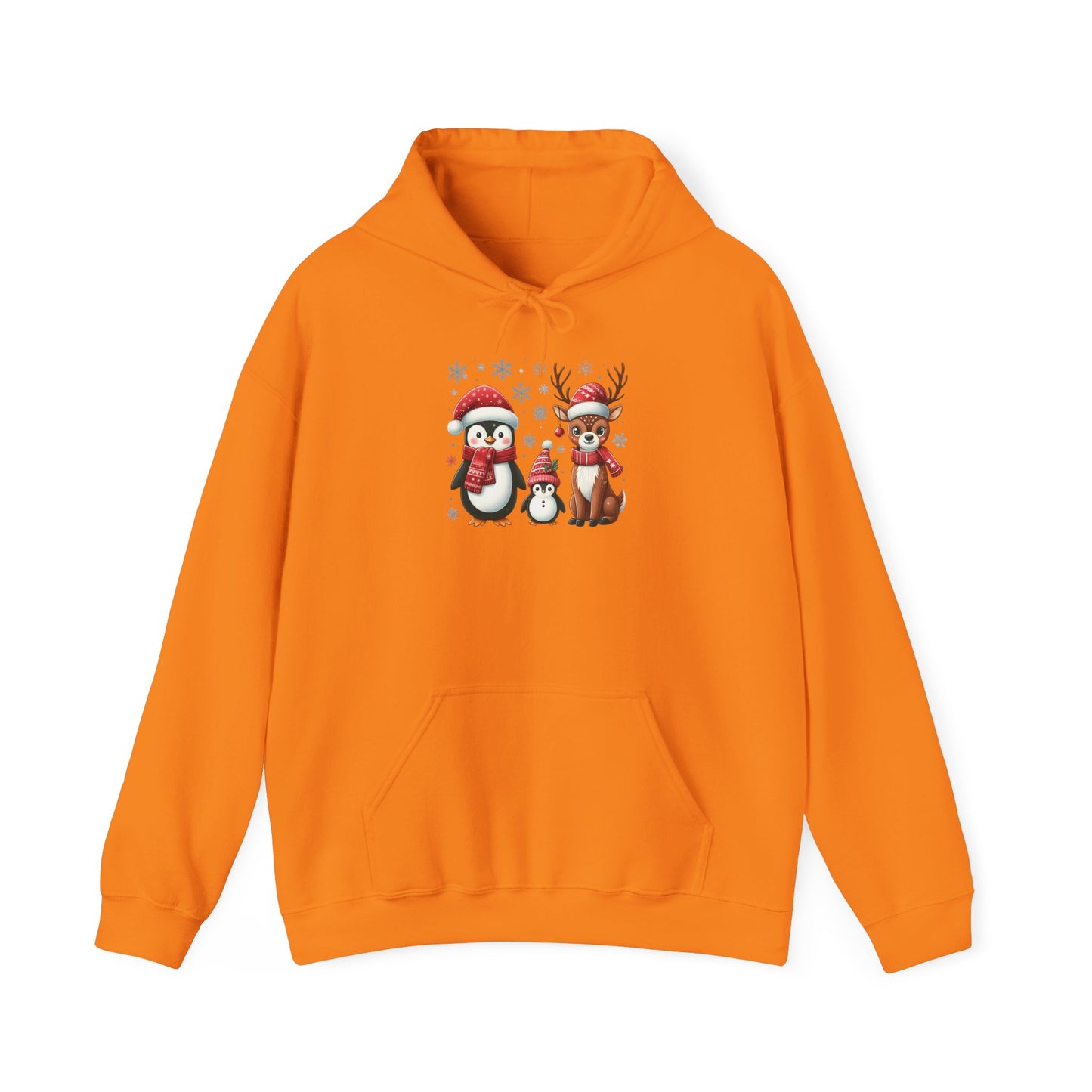 Penguins and Reindeer | Unisex Heavy Blend™ Hooded Sweatshirt