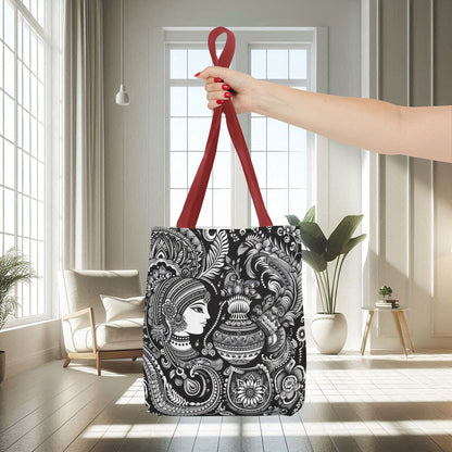 Traditional Black And White Design | Tote Bag