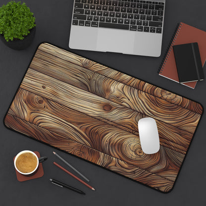 Natural Wooden Plank Design | Desk Mat