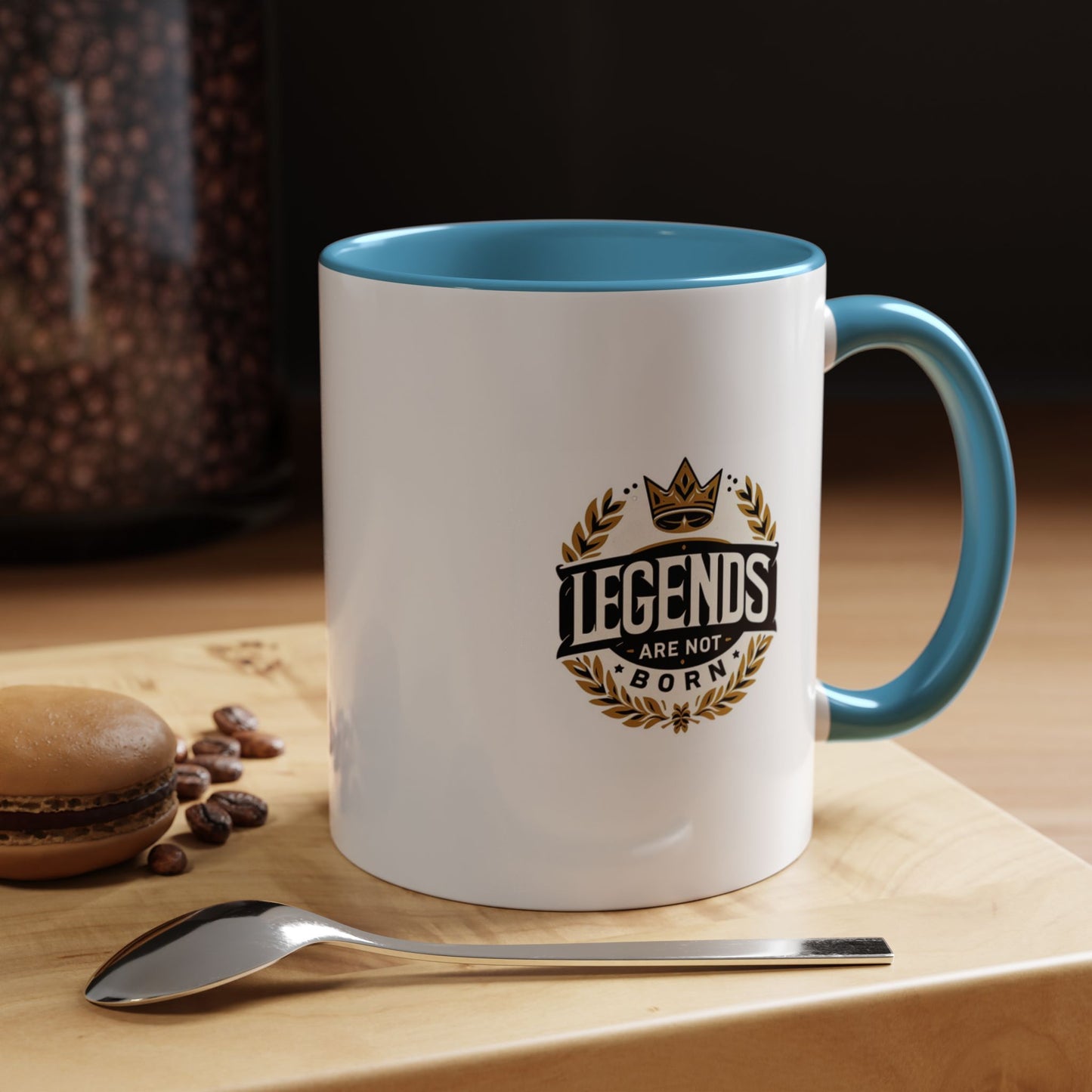 Legend Are Not Born | Accent Coffee Mug (11, 15oz)