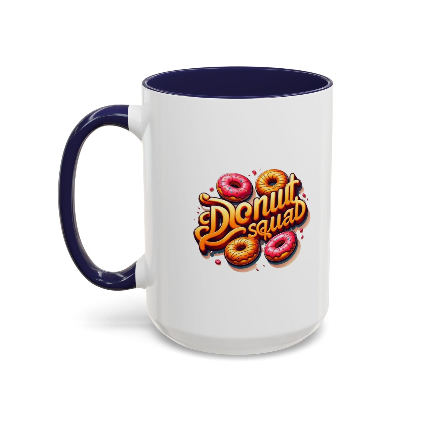 Taza de café con acento de Donut Squad (11 oz y 15 oz)