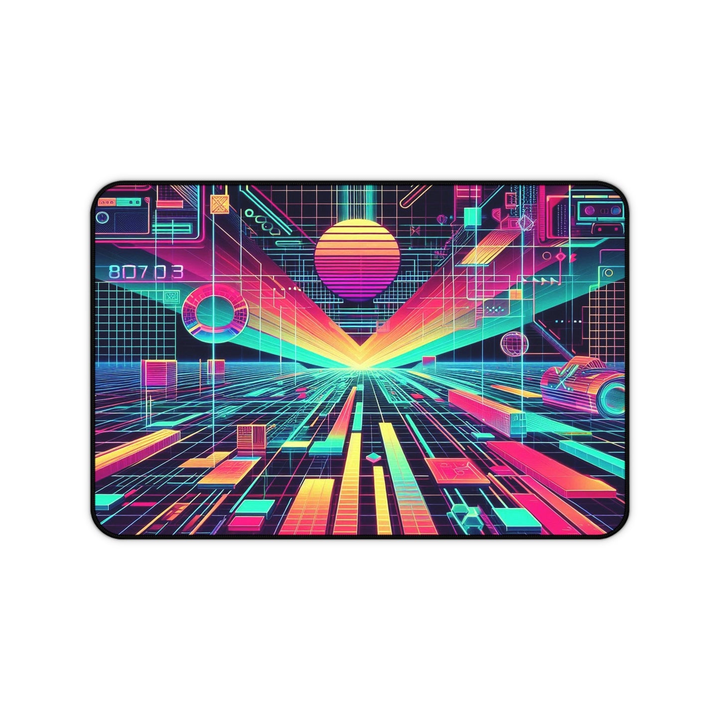 Diseño retro-futurista | Alfombrilla de escritorio