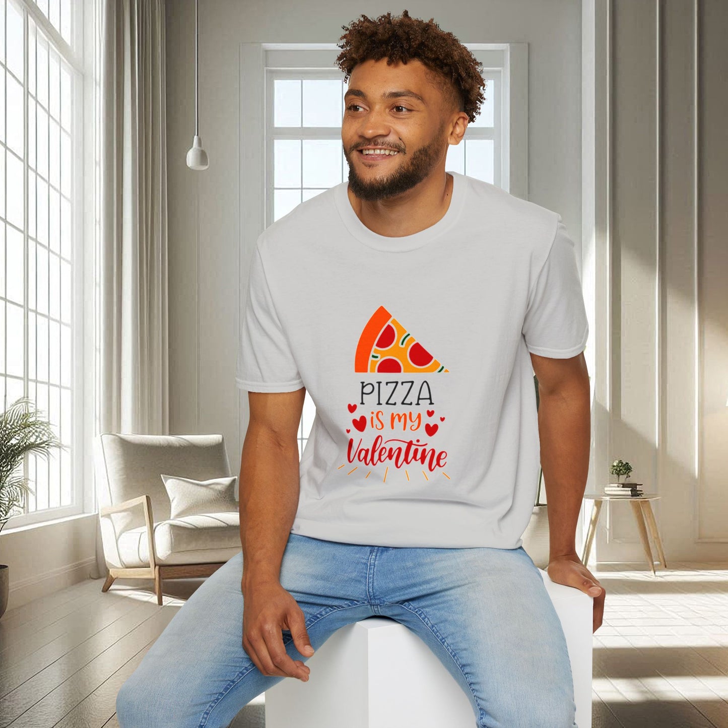 La pizza est ma Saint-Valentin | T-shirt doux unisexe