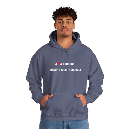 404 Error, Heart Not Found | Unisex Heavy Blend™ Hooded Sweatshirt