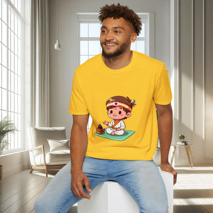 Garçon spirituel animé | T-shirt doux unisexe