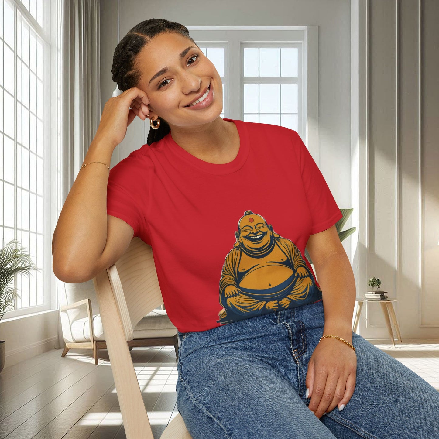 Laughing Buddha | Unisex Soft T-shirt