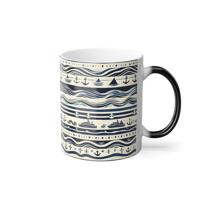 Tasse à motif maritime | Color Morphing, 11 oz