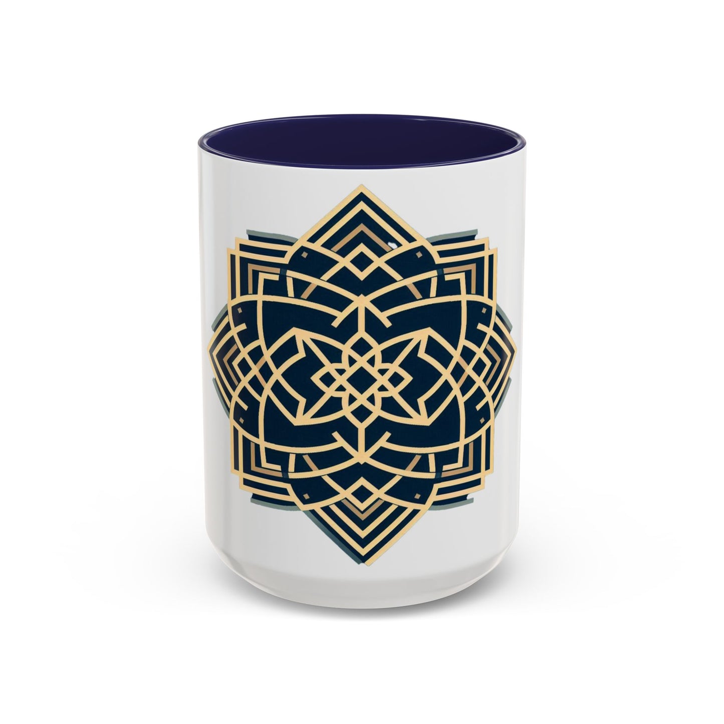 Royal Geometric Pattern | Accent Coffee Mug (11, 15oz)