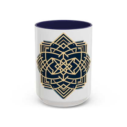 Royal Geometric Pattern | Accent Coffee Mug (11, 15oz)