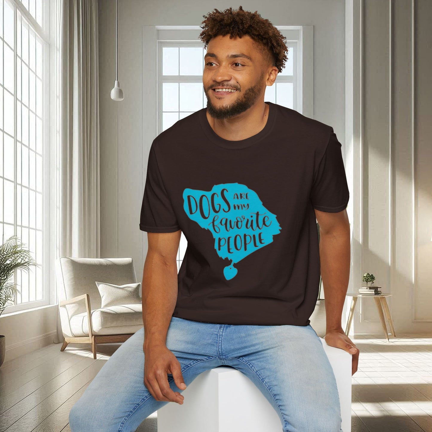 Les chiens sont mes personnes préférées | T-shirt doux unisexe