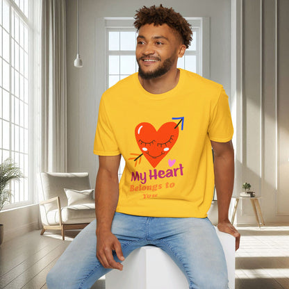 Mon cœur t'appartient | T-shirt doux unisexe