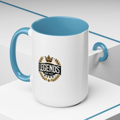 Legend Are Not Born | Accent Coffee Mug (11, 15oz)