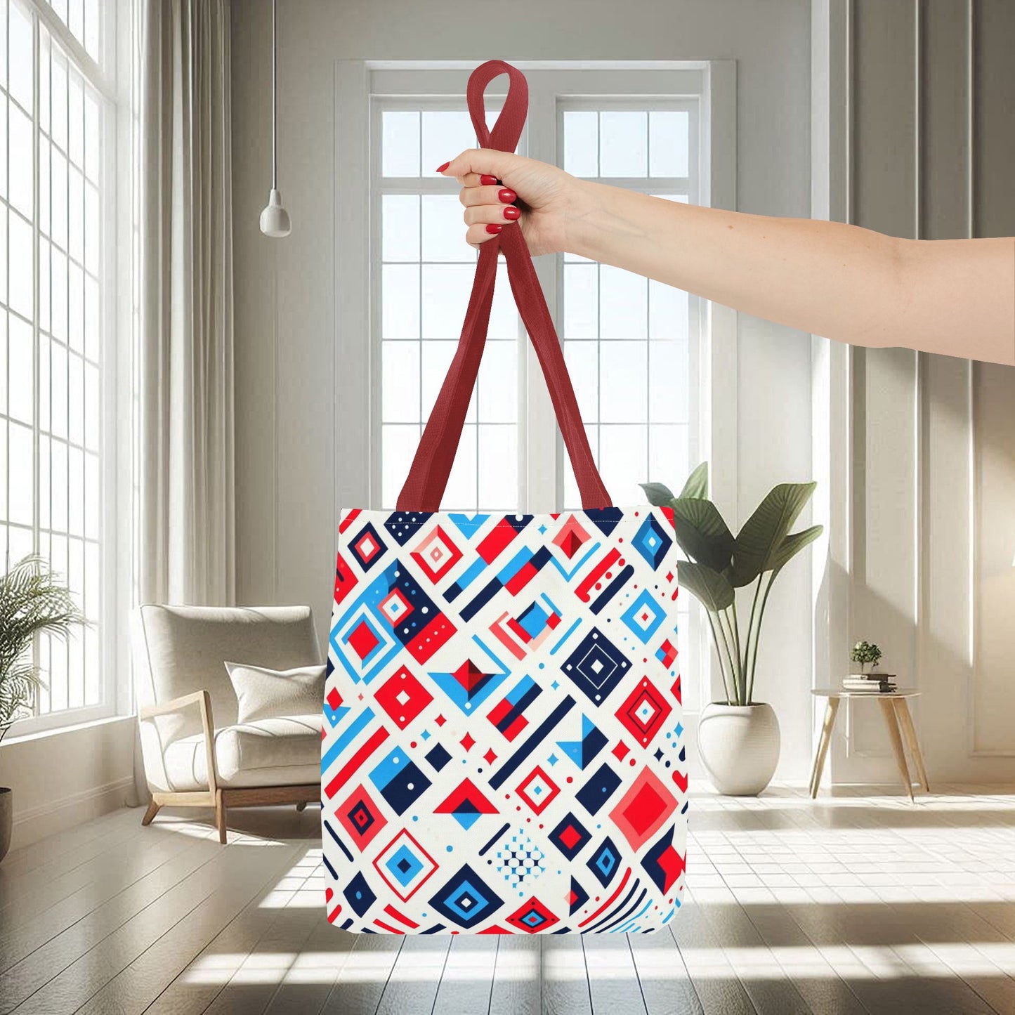 Modern Multicolored Abstract Shapes | Tote Bag