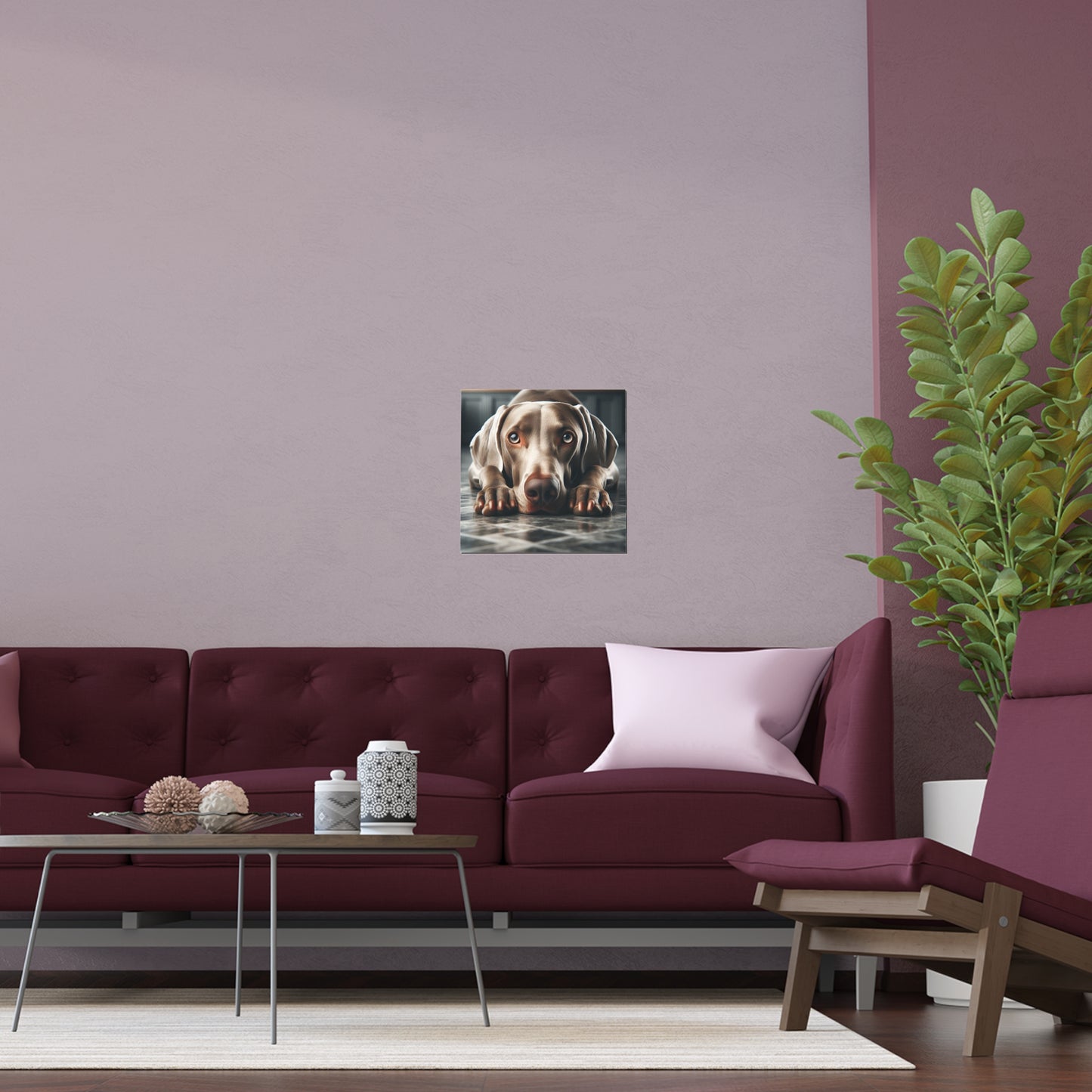 Am Obedient Weimaraner | Indoor and Outdoor Silk Poster