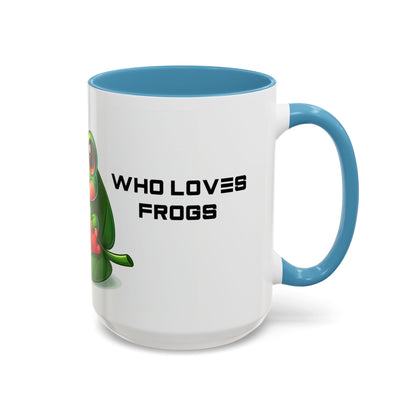 Just A Girl Who Loves Frogs | Accent Coffee Mug (11, 15oz)