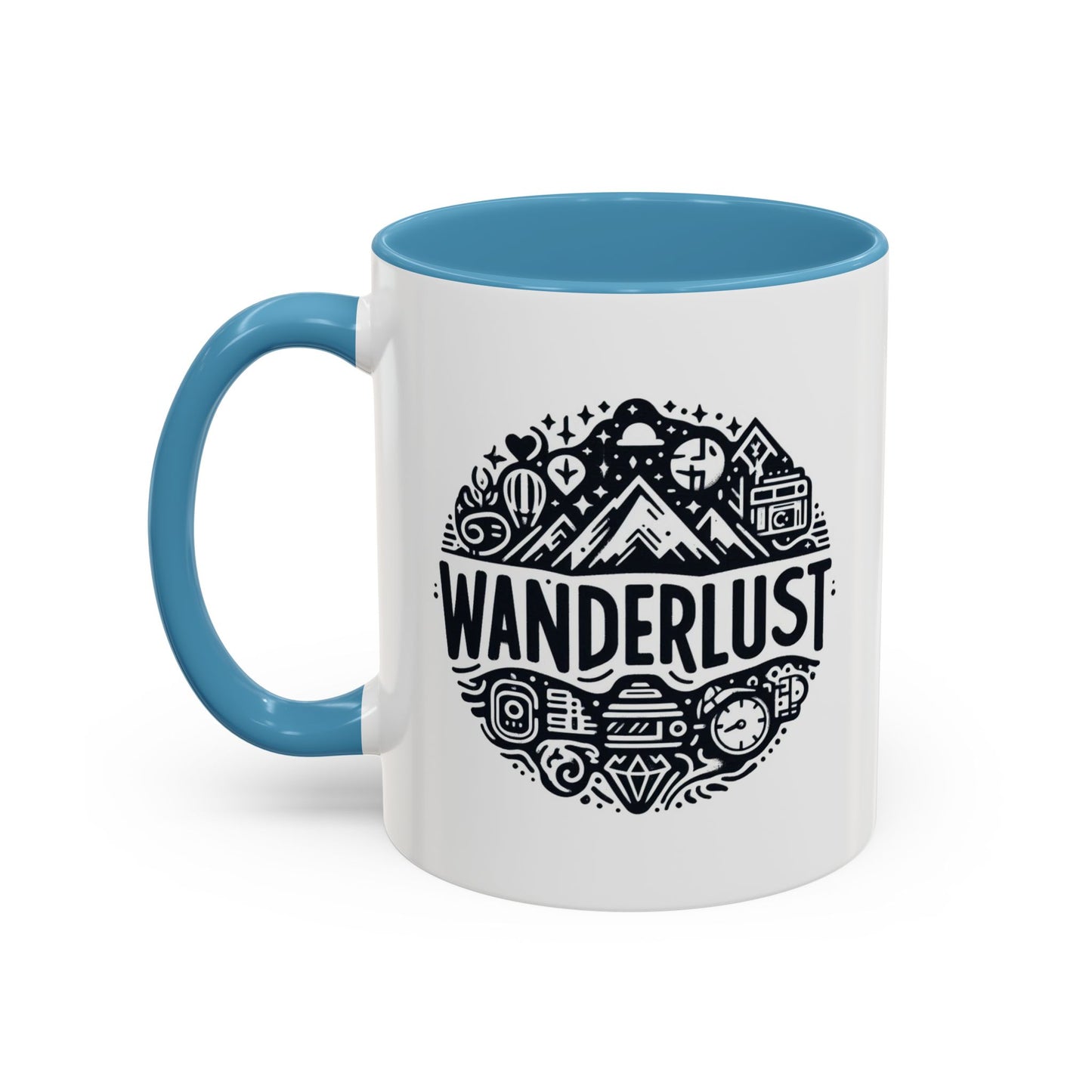 Wanderlust for the Travelling Soul | Accent Coffee Mug (11, 15oz)