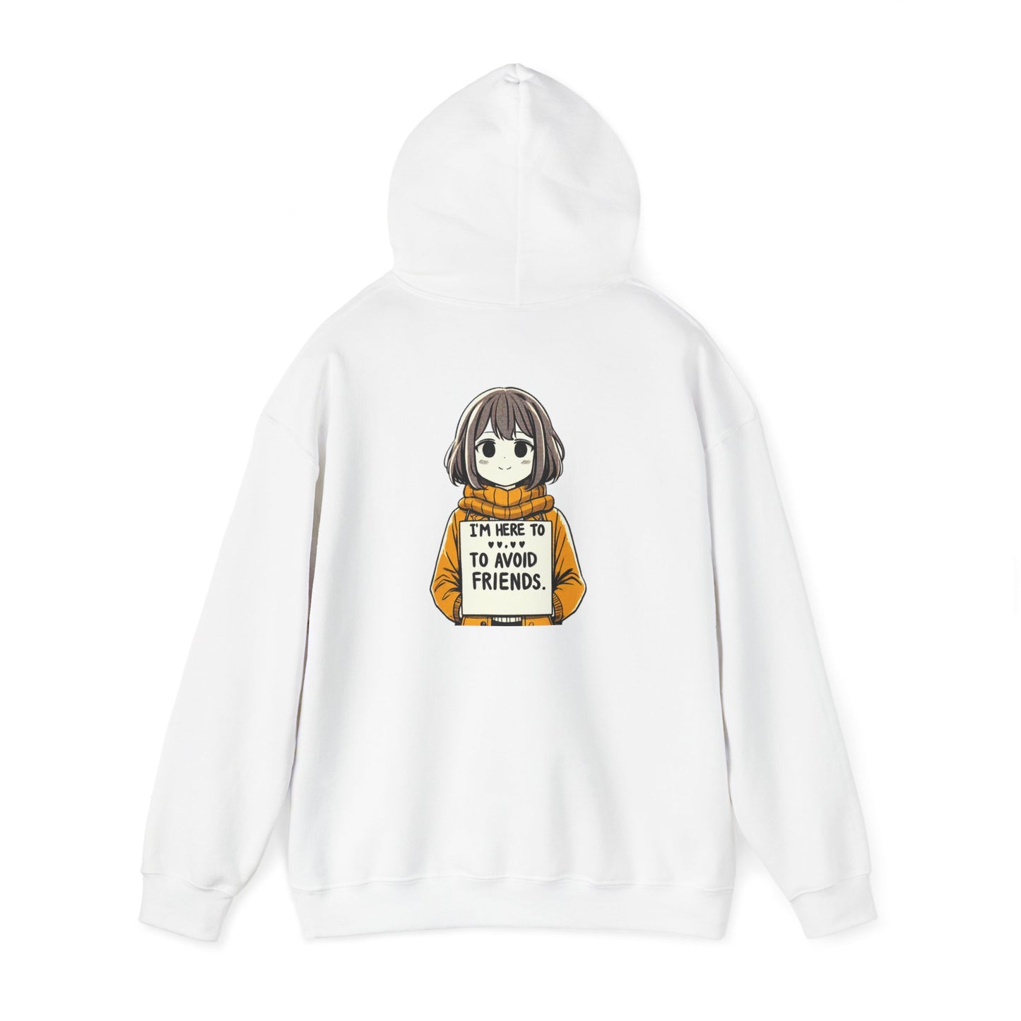 I'm Here to Avoid Friends | Unisex Heavy Blend™ Hooded Sweatshirt