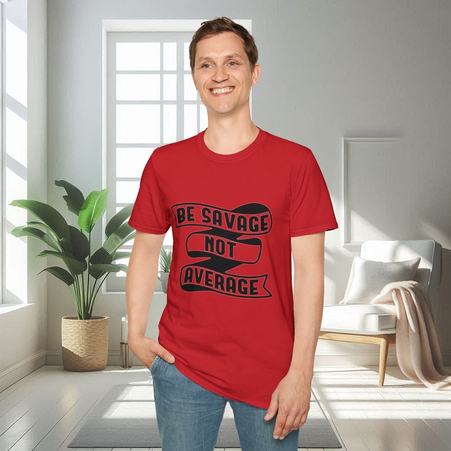 Sé salvaje, no mediocre | Camiseta unisex suave