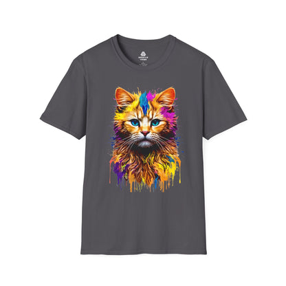 Chat peint | T-shirt doux unisexe