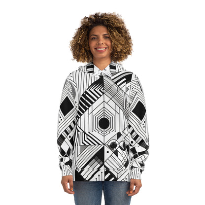 Geometric Black and White Pattern | Unisex Hoodie