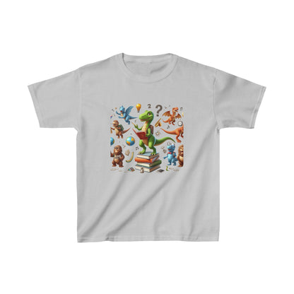 Animals with books | Kids Heavy Cotton™ Tee