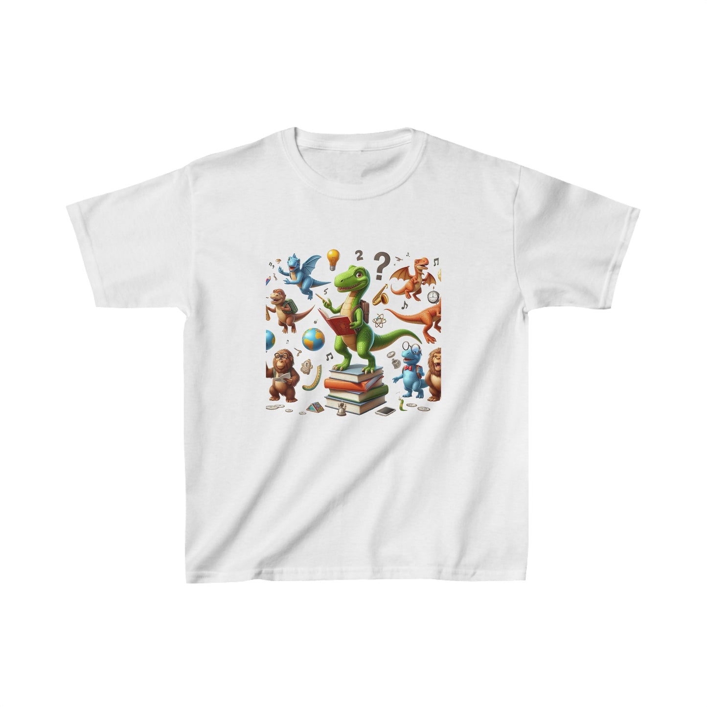 Animals with books | Kids Heavy Cotton™ Tee