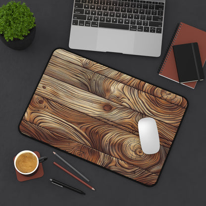 Natural Wooden Plank Design | Desk Mat