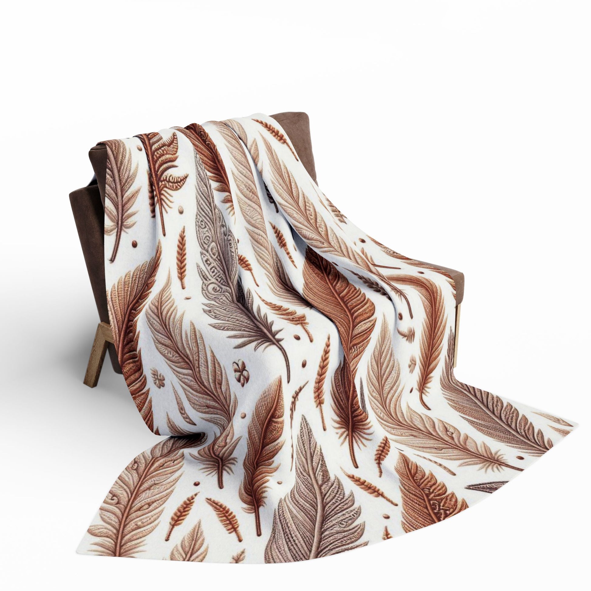 Feathers Pattern | Arctic Fleece Blanket