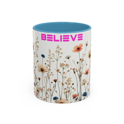 Believe | Wildflowers | Accent Coffee Mug (11, 15oz)