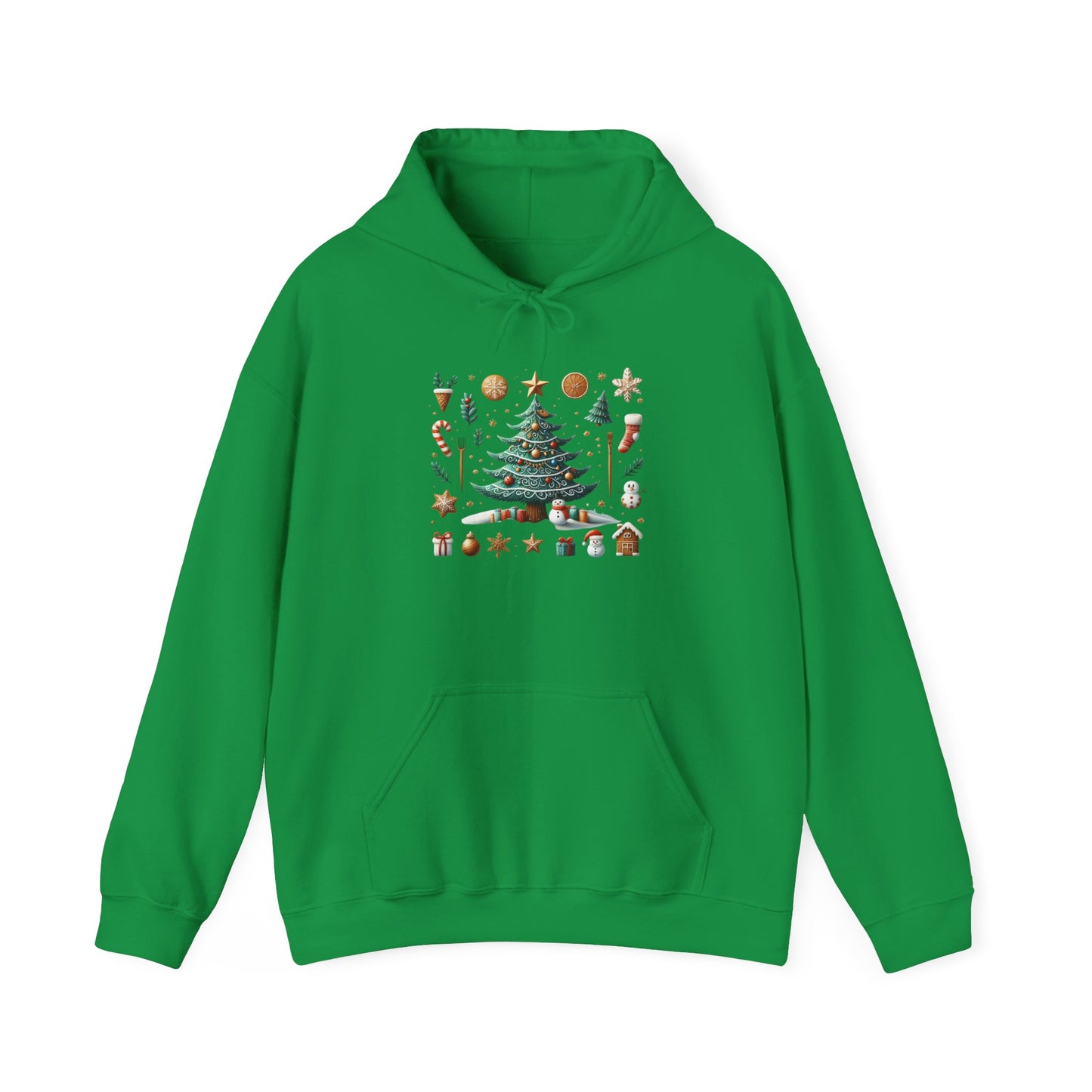 Christmas Tree and Accessories | Unisex Heavy Blend™ Hooded Sweatshirt