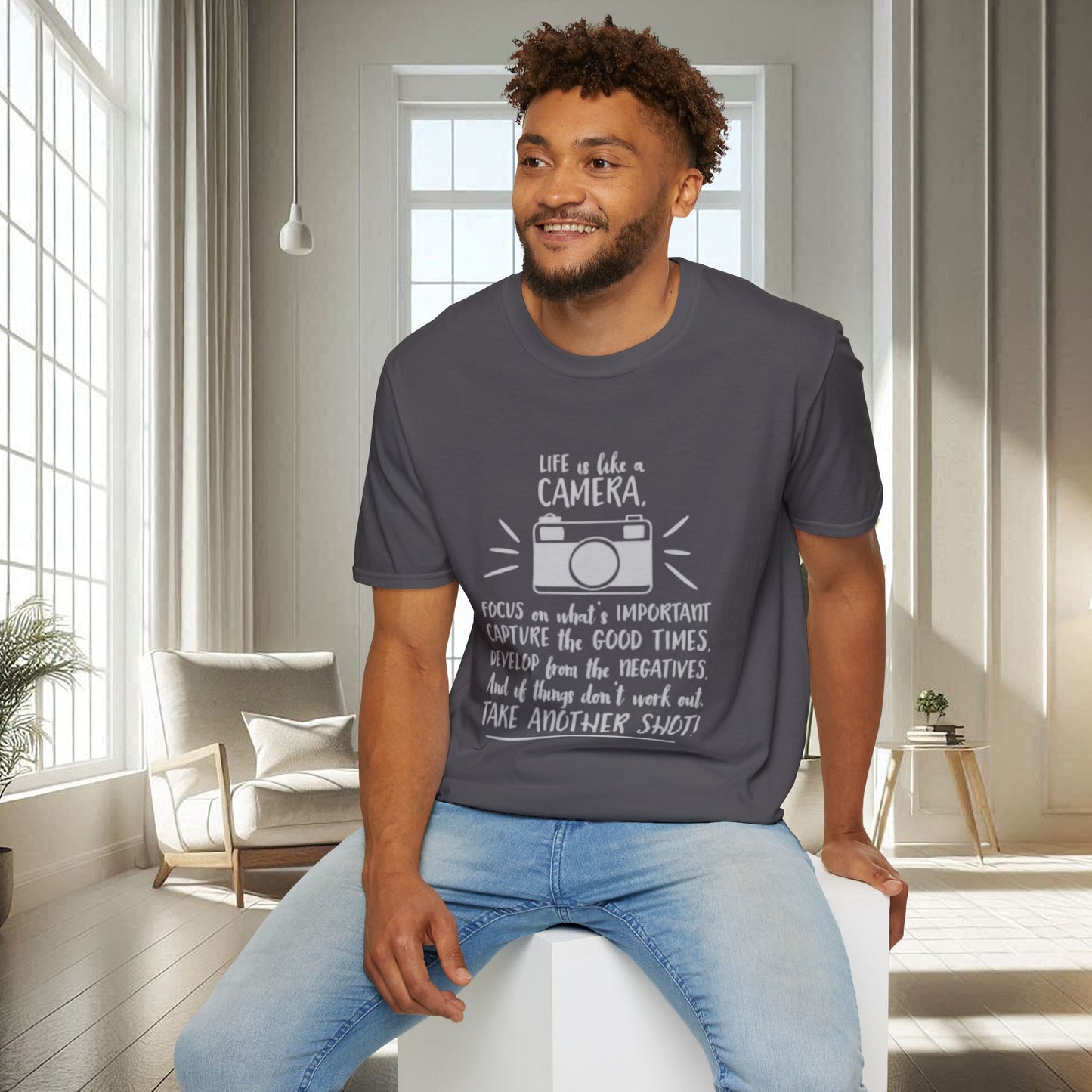 Cita positiva sobre la vida | Camiseta unisex suave