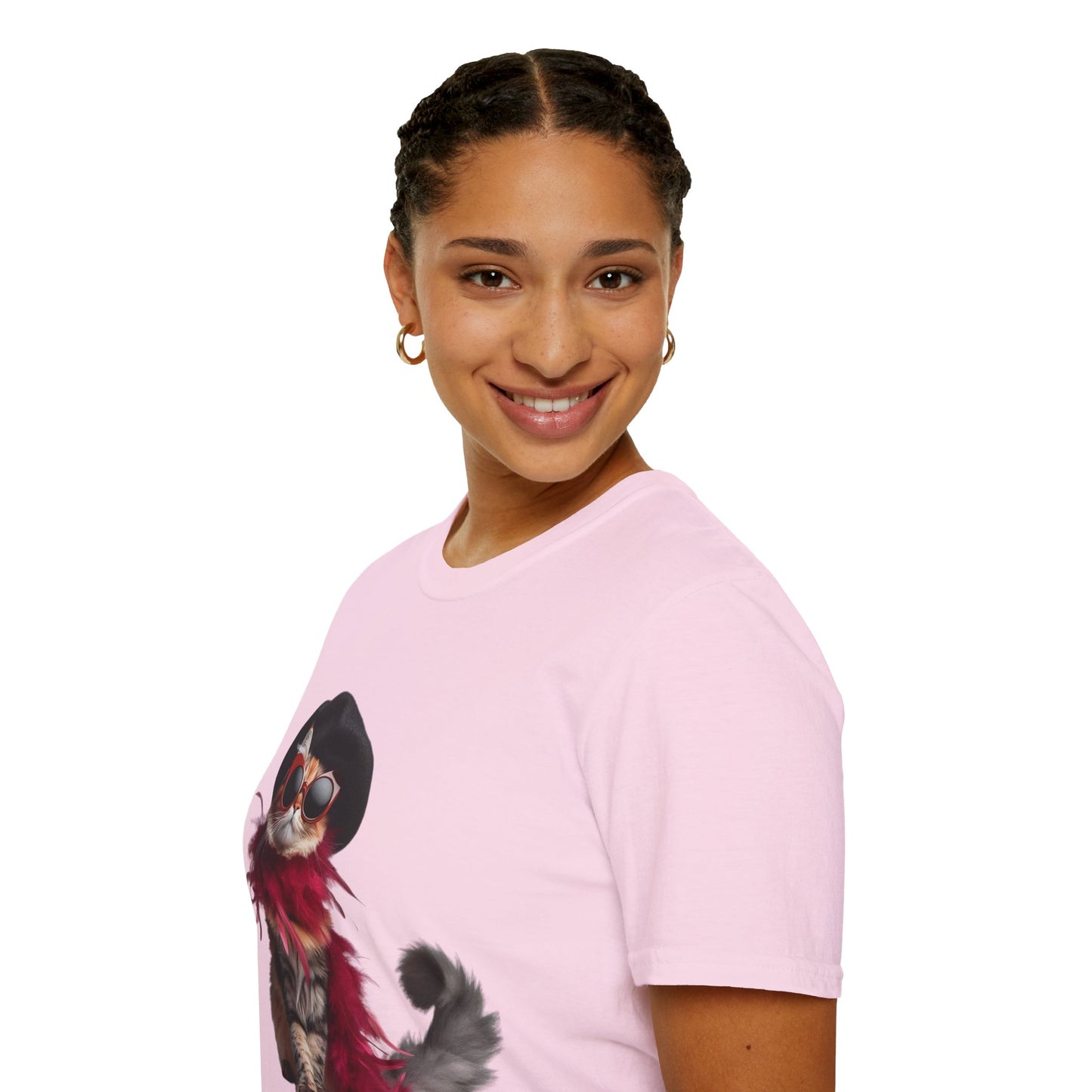 Fashionista Cat | Unisex Soft T-shirt