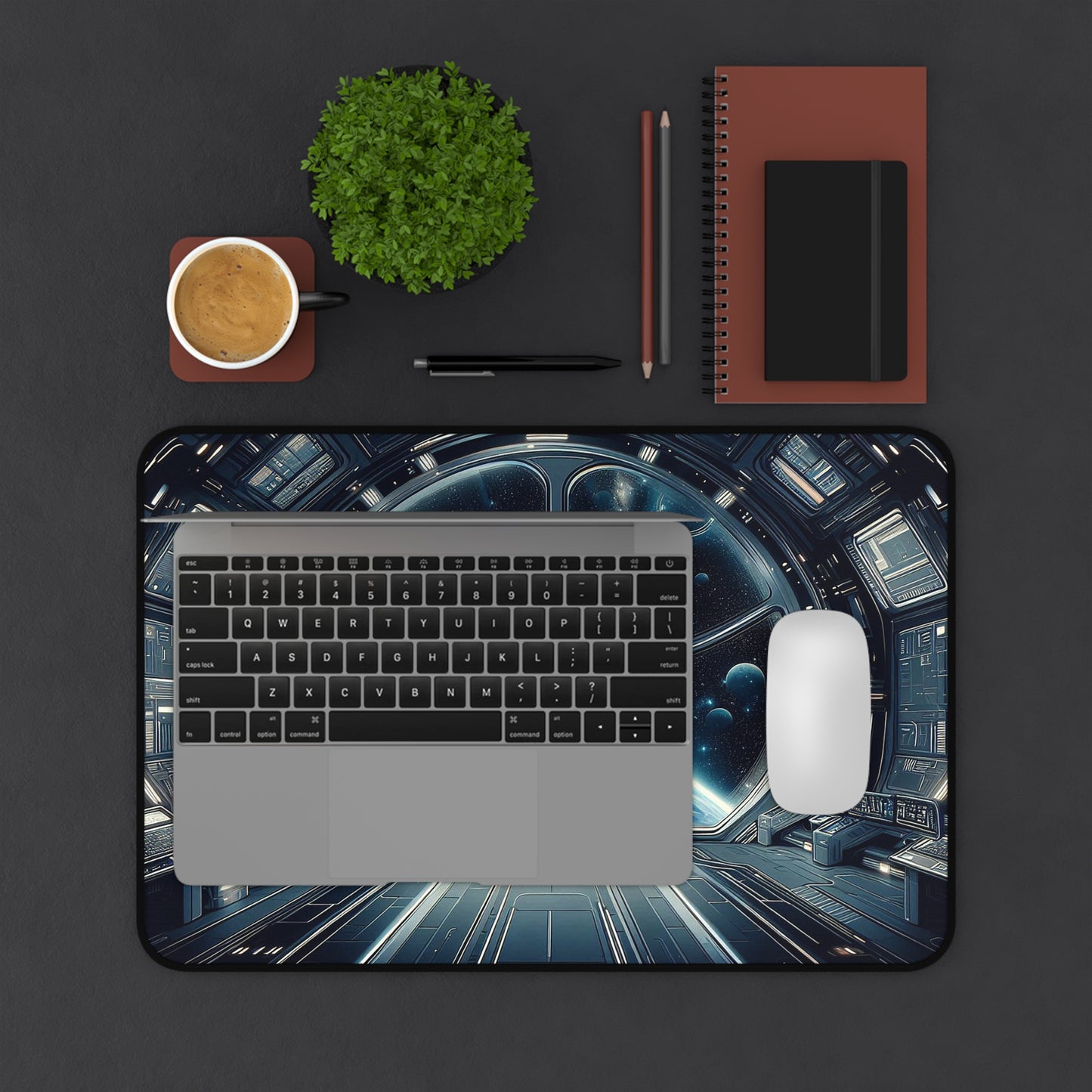 Earth View from Space Station | Desk Mat