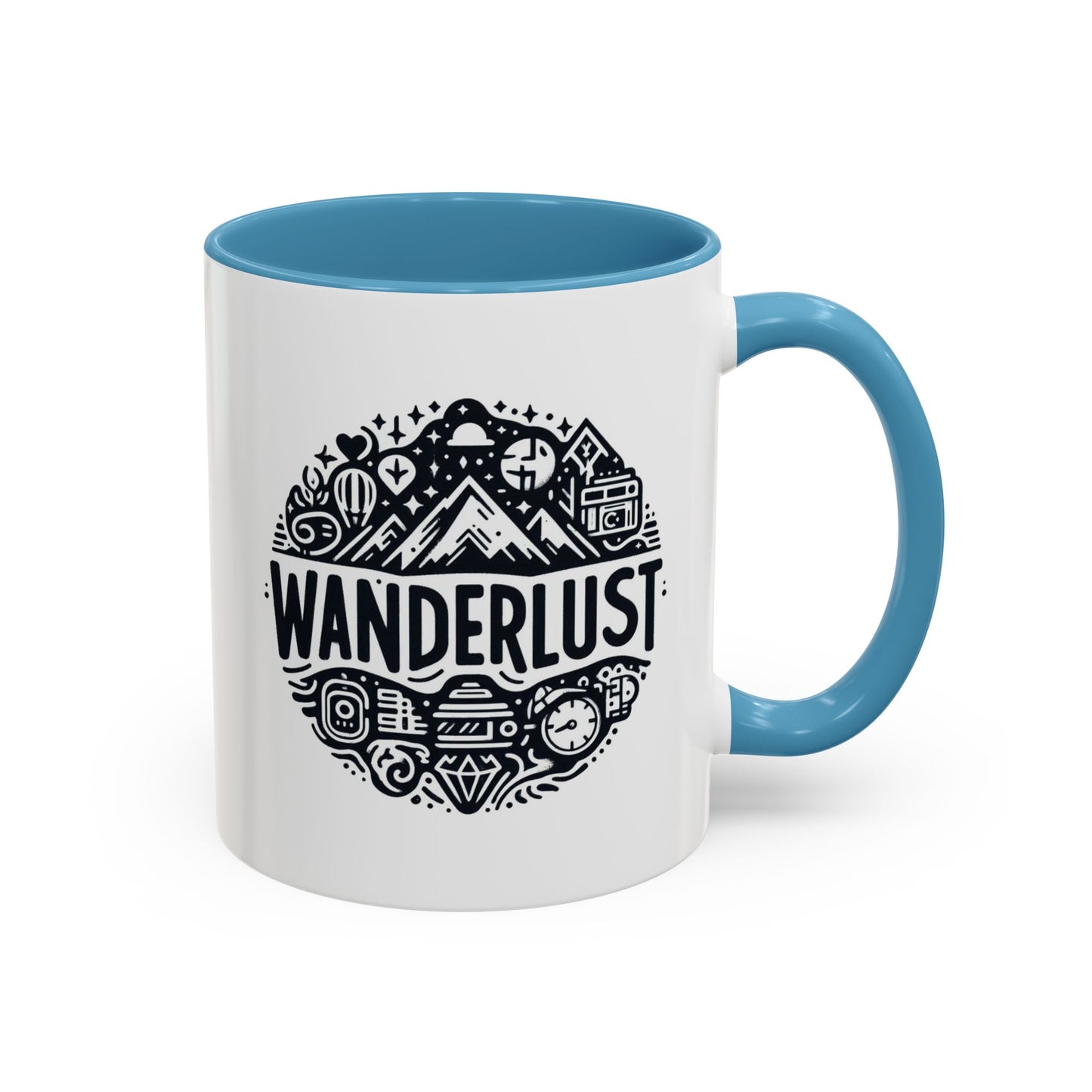 Wanderlust for the Travelling Soul | Accent Coffee Mug (11, 15oz)