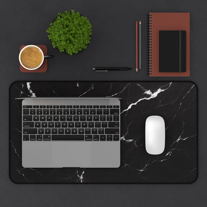 Black Marble Pattern | Desk Mat