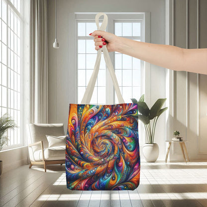 Colorful 3D Swirl Patterns | Tote Bag